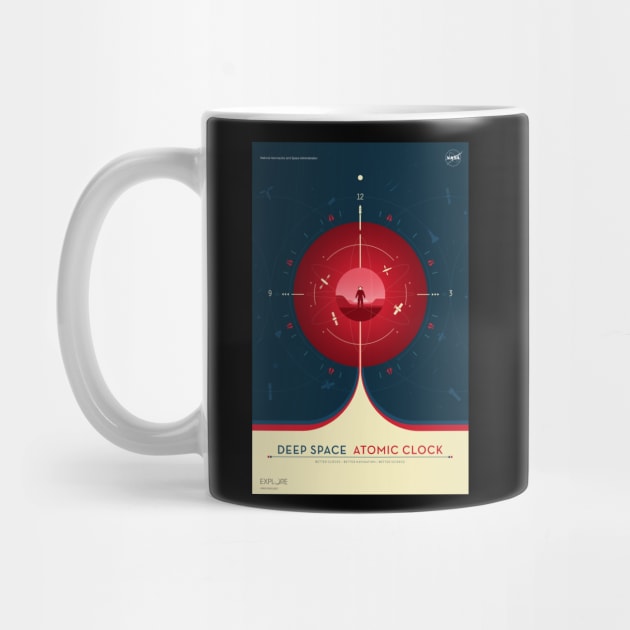 NASA Atomic Clock Mission Red by RockettGraph1cs